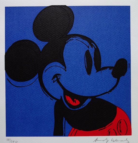 【証明書】Andy Warhol 「ミッキーマウス」100枚限定（46/100） Andy Warhol 
