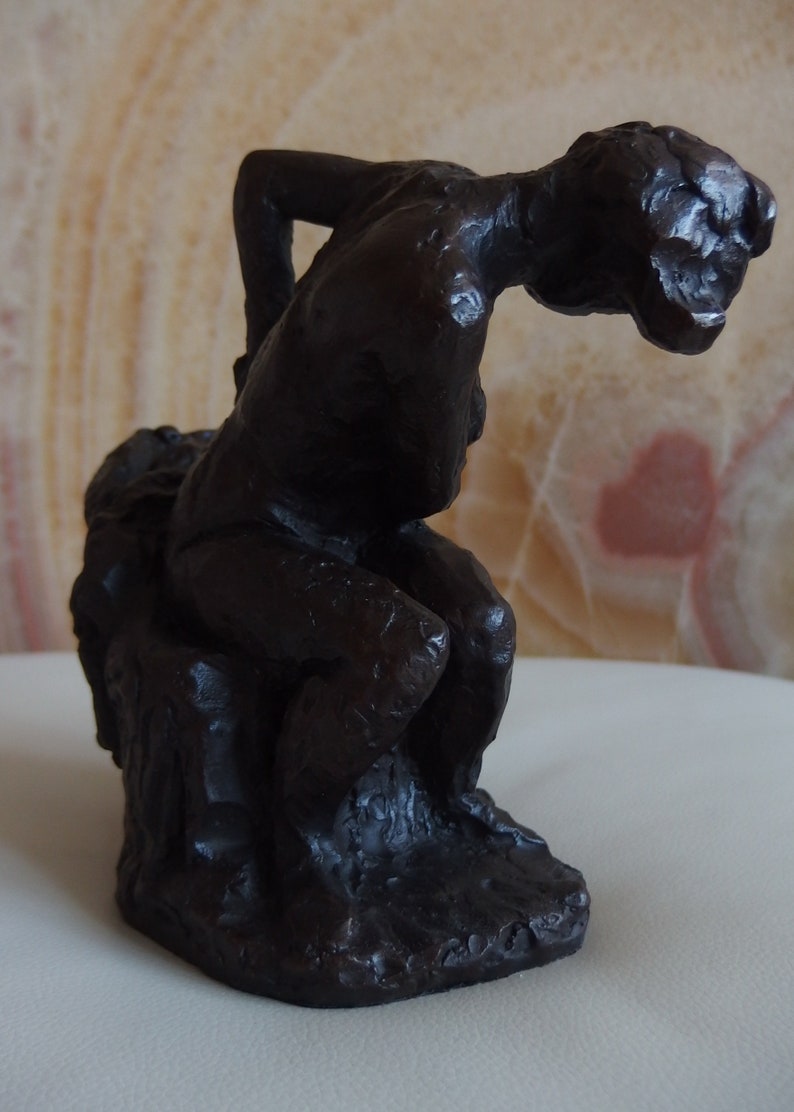 Offrant rare sculpture impressionniste en bronze Baigneur, signé, Edgar Degas avec des docs. image 7