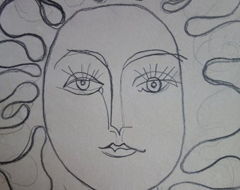 かなり大きなピカソの原画 鉛筆画 かなり大きなピカソの原画 鉛筆画 - メルカリ