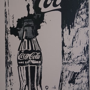 Fine POP ART Limited edition silkscreen serigraph – Coca-Cola, Warhol, signed, stamped and numbered