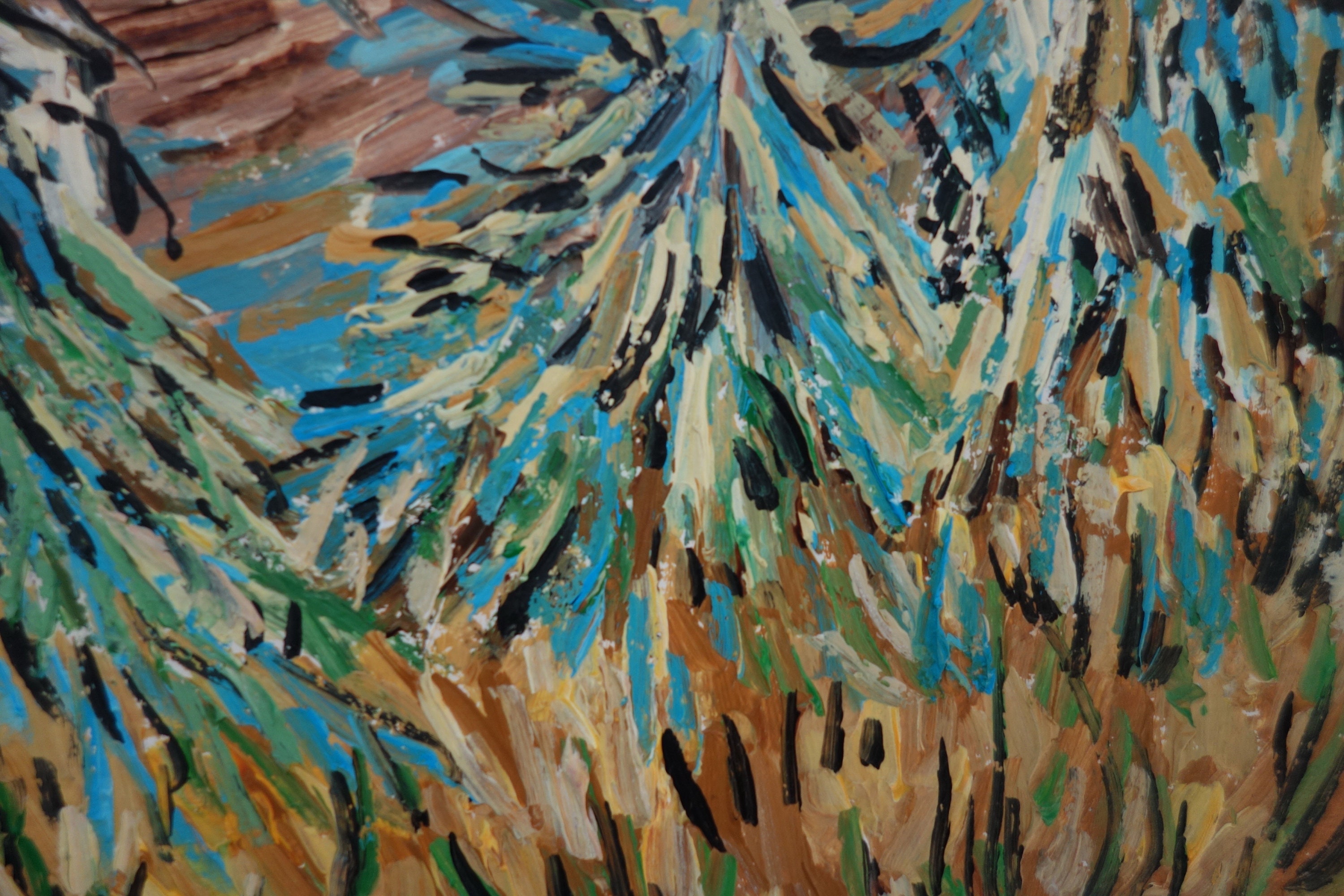Fine Post Impressionist, Oil Painting – Woman in the Countryside ...