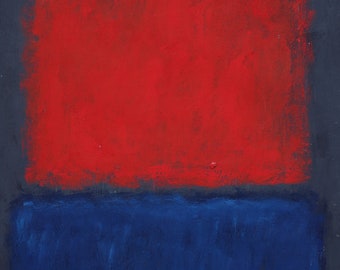 Belle peinture expressionniste abstraite américaine, marquée et signée, Mark Rothko, trouvaille rare, art contemporain