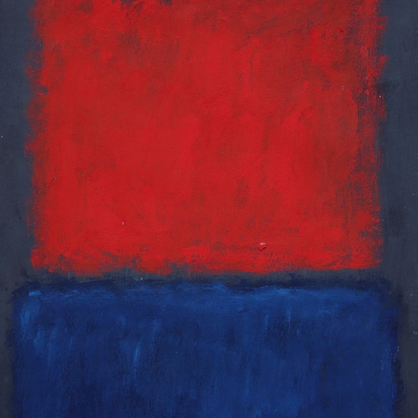 Raffinato dipinto espressionista astratto americano, contrassegnato e firmato, Mark Rothko, raro ritrovamento, arte contemporanea