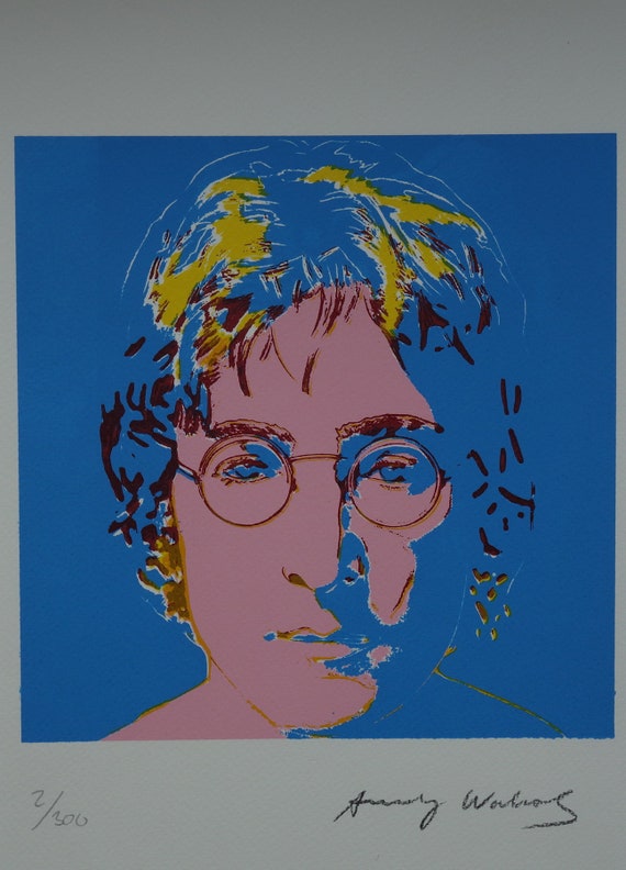 素晴らしいポップアート ビートルズ レノン 限定版シルクスクリーン