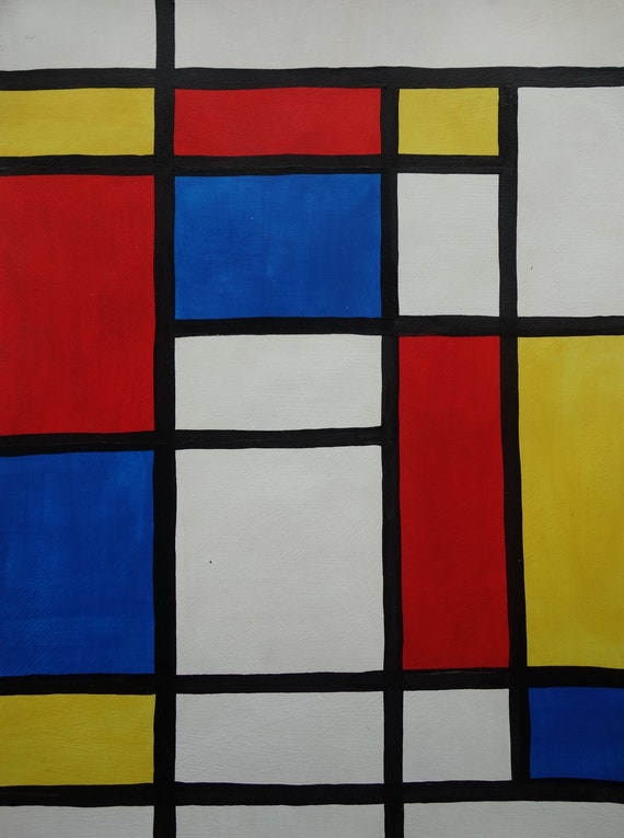 Fine Abstract Expressionism Painting, Minimalism, Signed Piet
