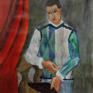 Obra de arte muy rara: retrato al óleo cubista único, firmado por Picasso