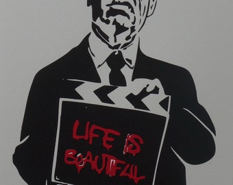 Limited Edition Pop Art Graffiti Life ist schöne Siebdruck Serigraph, signiert, gestempelt und nummeriert, Banksy