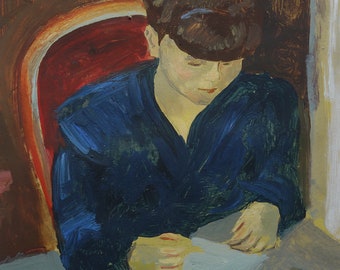 フランス人画家による絵画（油絵） フランスの表現主義の傑作、オリジナルの油絵、ドガ、ゴッホ