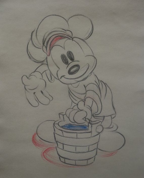 Vintage Cartoon Walt Disney Mickey Mouse Study Drawing - Etsy Hong Kong Vintage Cartoon Walt Disney Mickey Mouse Study Drawing - Etsy Hong Kong