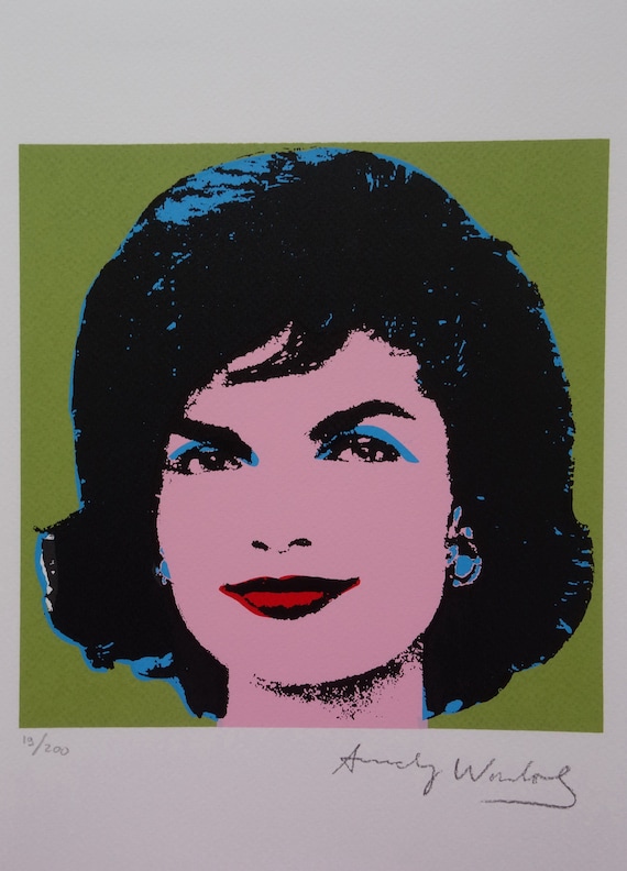 Fine POP ART Jackie Limited Edition Silkscreen Serigraph, Warhol