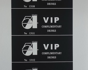 Fine POP ART Studio 54 Limited edition silkscreen serigraph, Warhol, signed, stamped and numbered