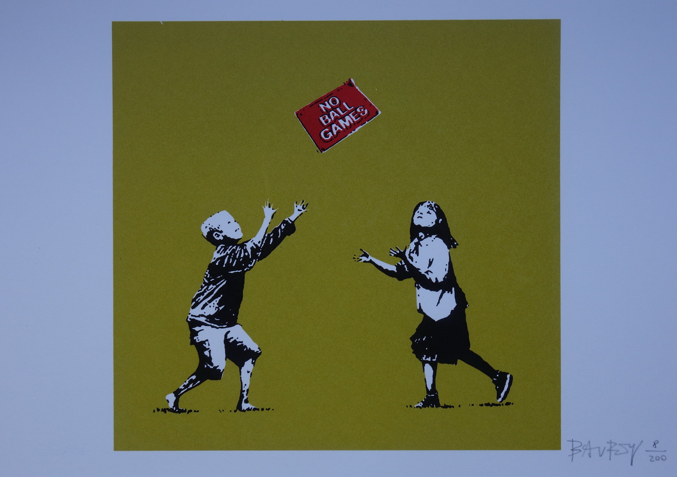 限定版ポップアートグラフィティボーイとガールシルクスクリーン