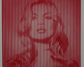 Limited edition Pop Art Graffiti silkscreen serigraph, Kate Moss, signed, stamped and numbered, Banksy