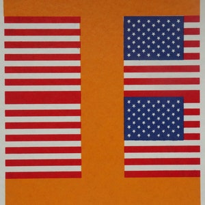 Fine POP ART Limited edition silkscreen serigraph - Flag, signed, stamped and numbered