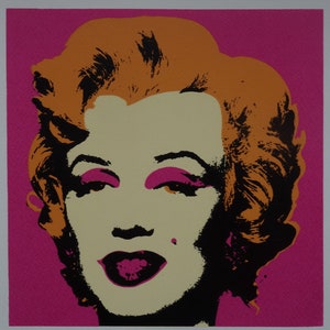 Fine POP ART Marilyn Monroe Limited edition silkscreen serigraph, Warhol, signed, stamped and numbered