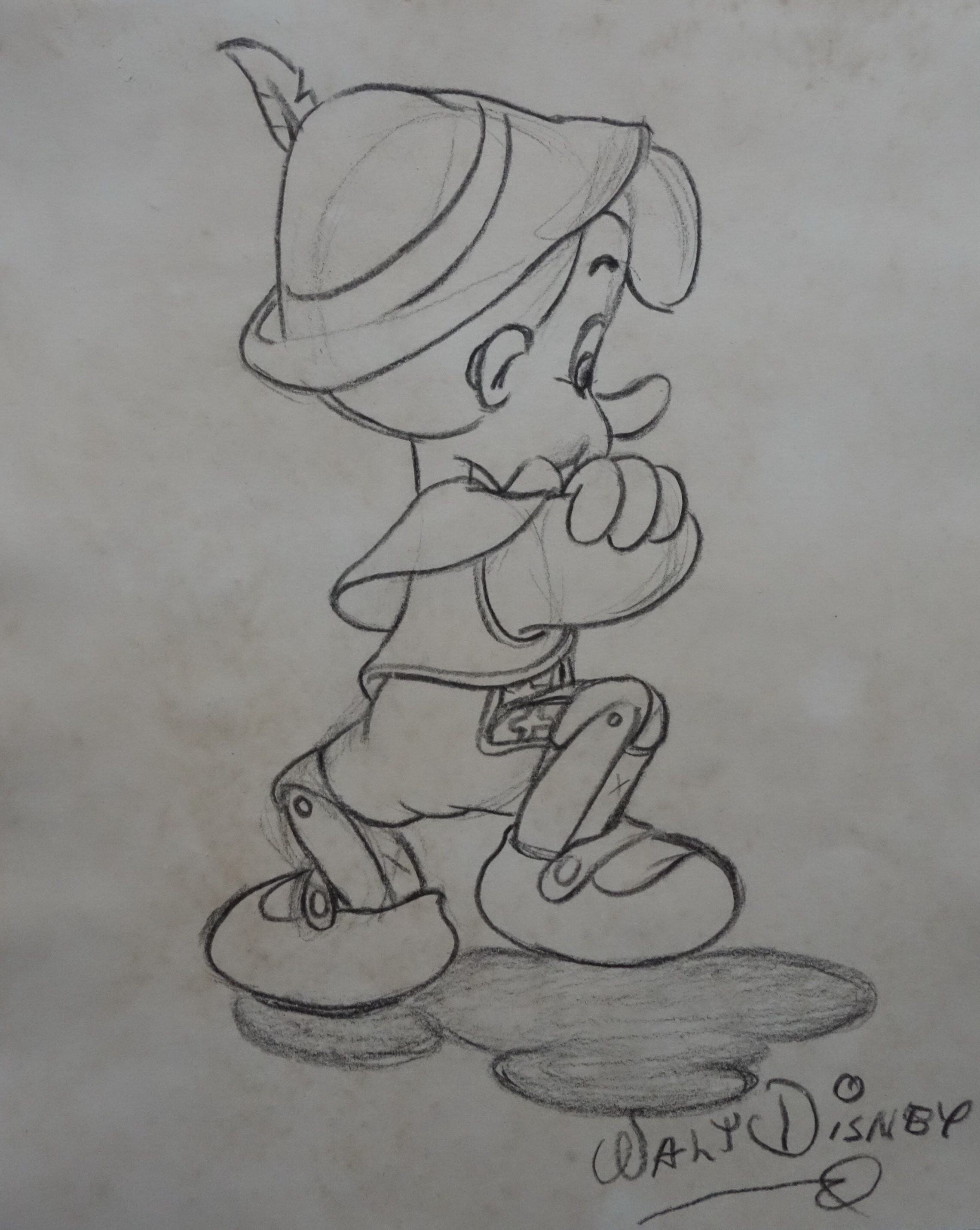 Vintage Cartoon Walt Disney Character Study Drawing - Etsy Vintage Cartoon Walt Disney Character Study Drawing - Etsy