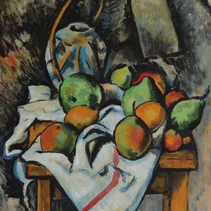 Impressionist still life oil painting, Marked & Signed, Cezanne, Rare find