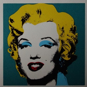 Fine POP ART Marilyn Monroe Limited edition silkscreen serigraph, Warhol, signed, stamped and numbered