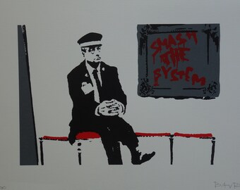 限定版ポップアートグラフィティシルクスクリーンセリグラフ - ガード