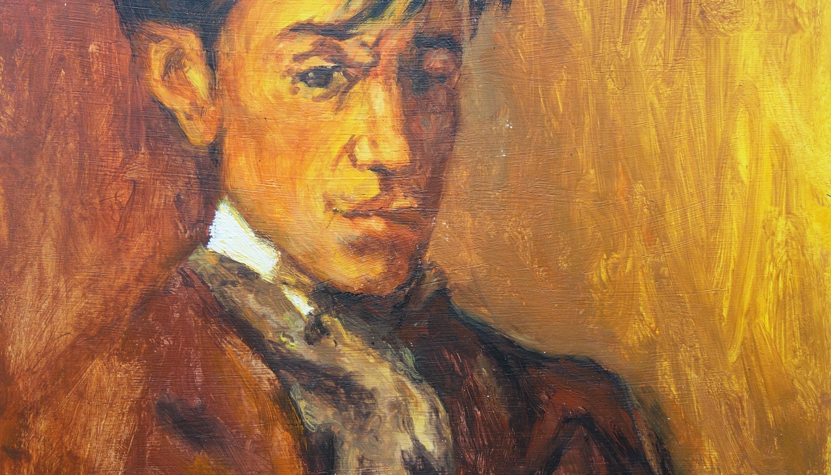 美術品、希少なキュビズム絵画 - 肖像画、新古典主義時代、署名入り