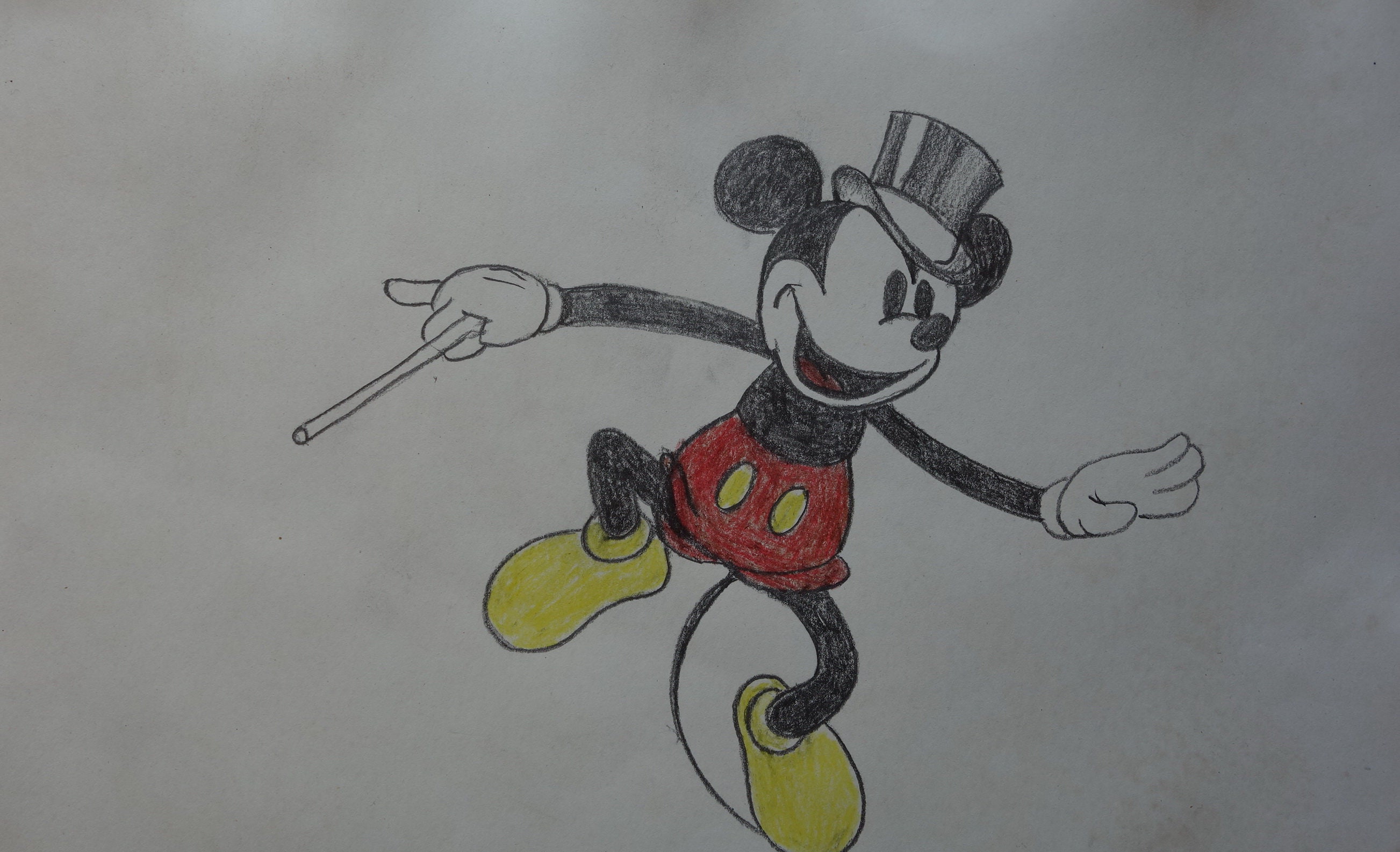 ビンテージ漫画ウォルトディズニーミッキーマウスの研究、描画 - Etsy 日本