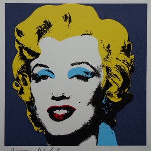 Fine POP ART Marilyn Monroe Limited edition silkscreen serigraph, Warhol, signed, stamped and numbered