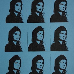 Fine POP ART Limited edition silkscreen serigraph - Jackie, Warhol, signed, stamped and numbered