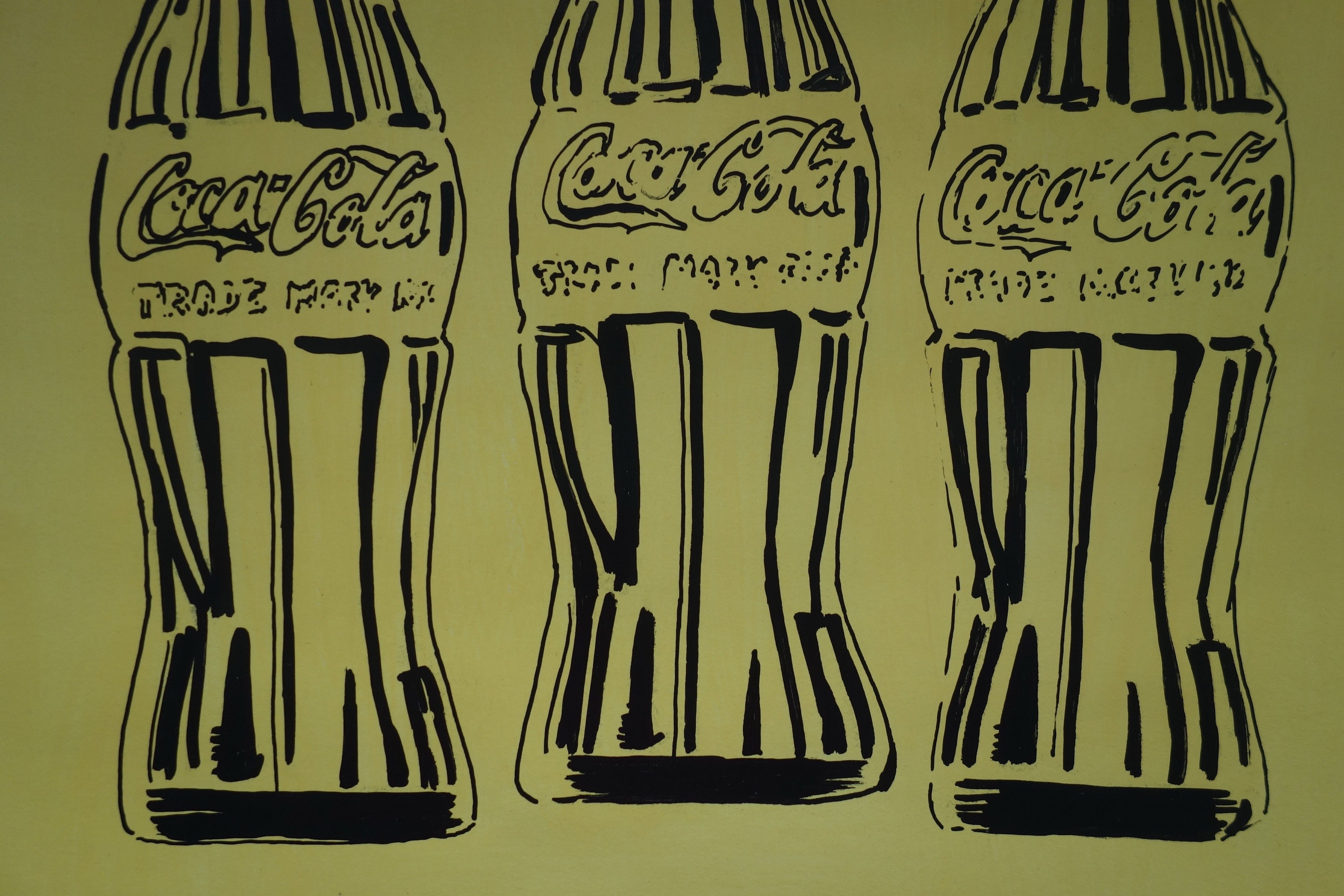 Fine Unique Pop Art Painting Coca Cola Bottles Signed Andy Warhol Etsy