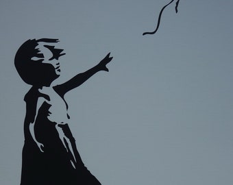 Limited edition Pop Art Graffiti silkscreen serigraph, signed, stamped and numbered, Banksy