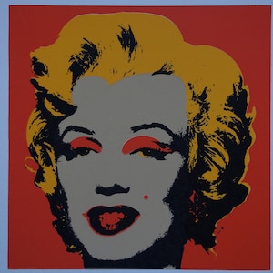 Fine POP ART Marilyn Monroe Limited edition silkscreen serigraph, Warhol, signed, stamped and numbered