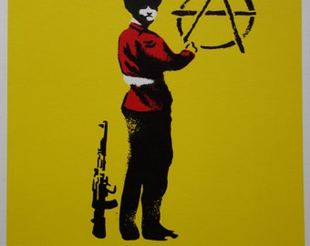 Limitierte Auflage Pop Art Graffiti Siebdruck Serigraph - Soldier, signiert, gestempelt und nummeriert, Banksy