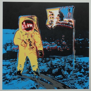 Fine POP ART Astronaut Limited edition silkscreen serigraph, Warhol, signed, stamped and numbered
