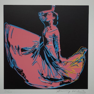 Fine POP ART Limited edition silkscreen serigraph - dancer, Warhol, signed, stamped and numbered