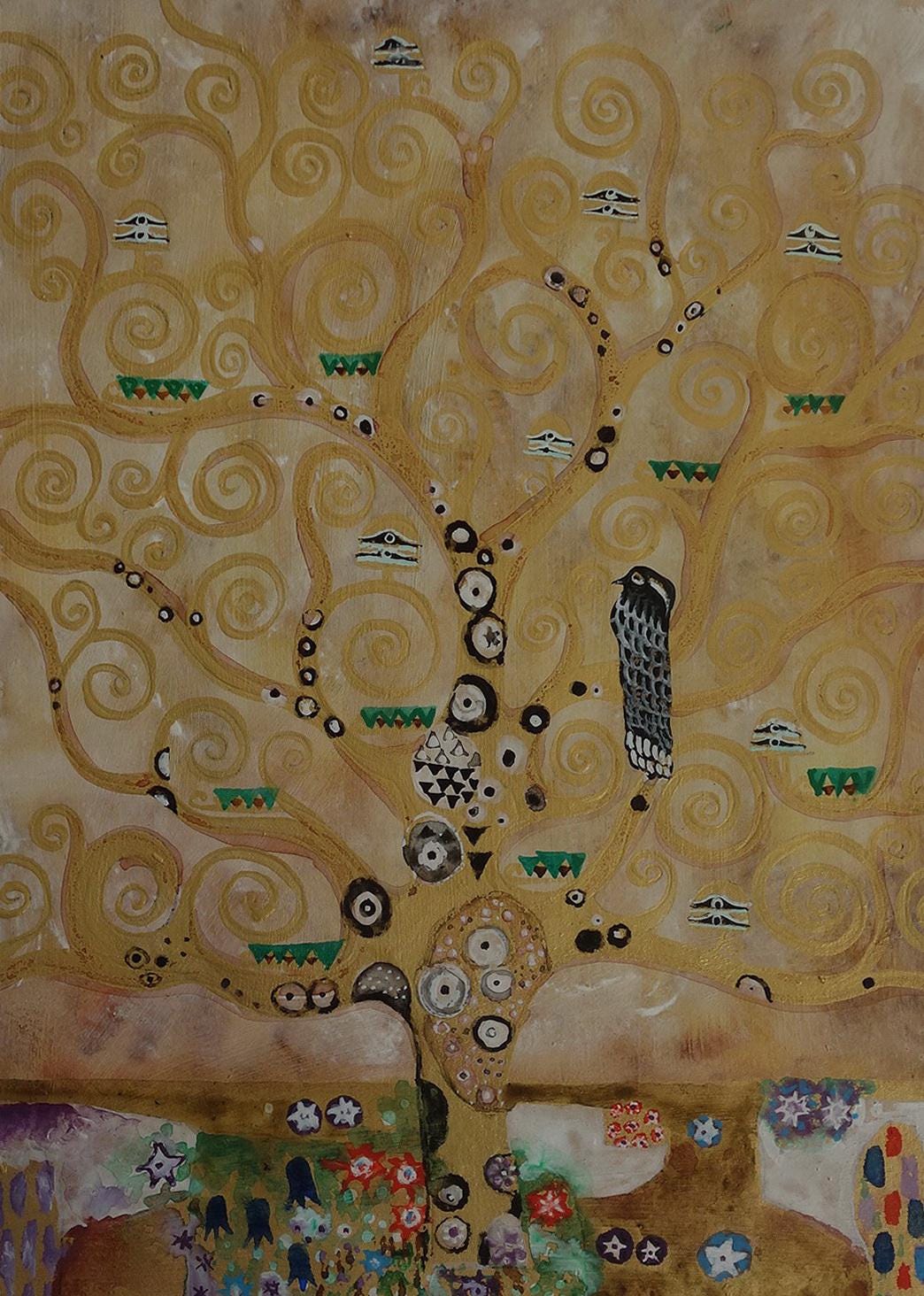 美術品、希少なセセッションの絵画 - 風景画、マークとサイン