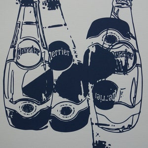 Fine POP ART Limited edition silkscreen serigraph – bottles, Warhol, signed, stamped and numbered