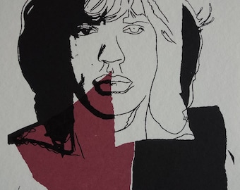 アンディ・ウォーホル - 2 ピース パッケージ。「ミック・ジャガー