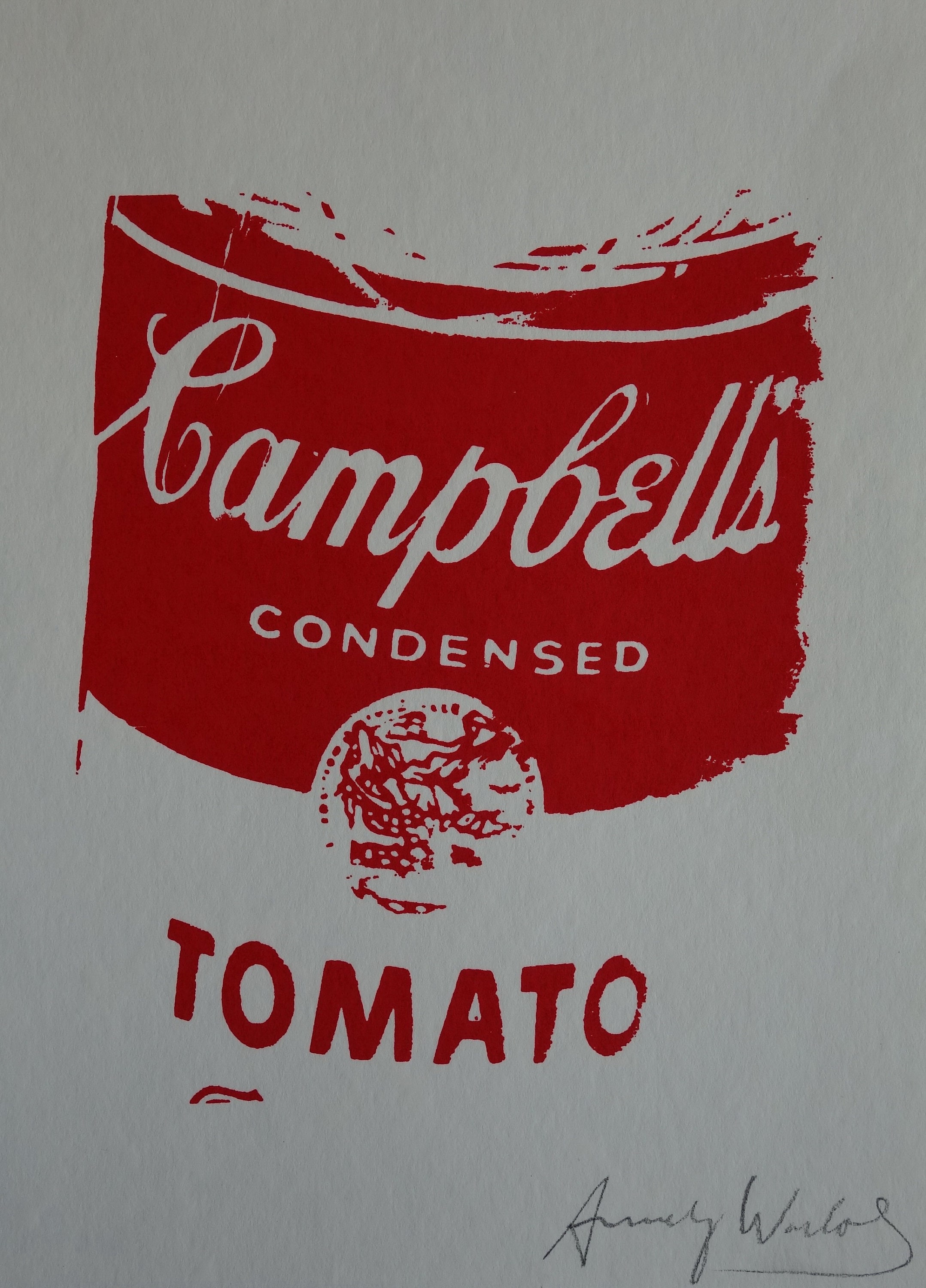 Fine POP ART Campbells soup Limited edition silkscreen serigraph, Warhol, signed, stamped and numbered