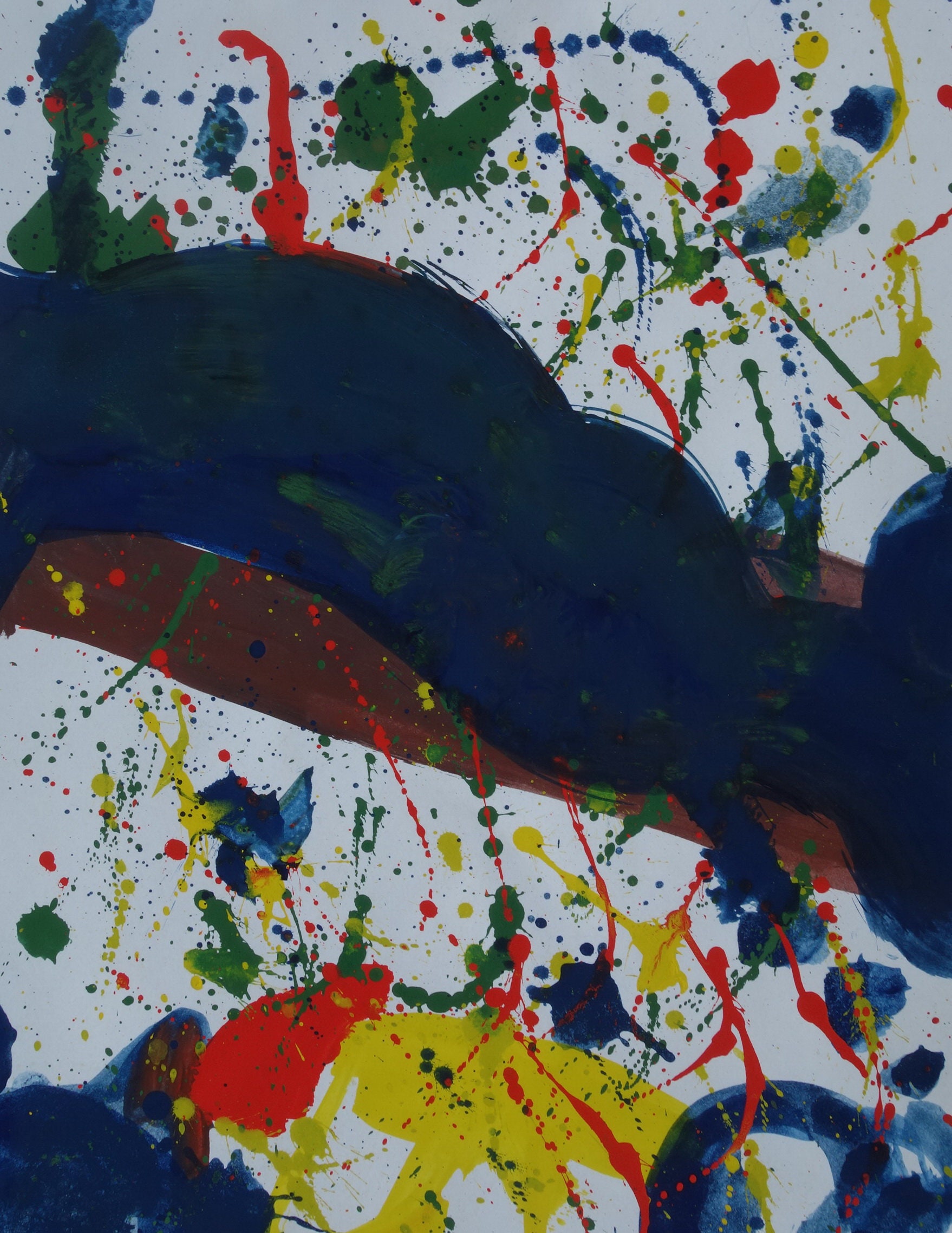 Perfect abstract expressionisme Uniek schilderij, gesigneerd en gestempeld,  zeldzame vondst, hedendaagse kunst - Etsy België, image size:1758x2277