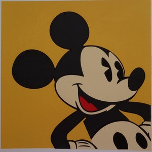 Fine POP ART Mickey Mouse Limited edition silkscreen serigraph, Warhol, signed, stamped and numbered