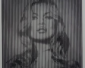 Limited edition Pop Art Graffiti silkscreen serigraph, Kate Moss, signed, stamped and numbered, Banksy
