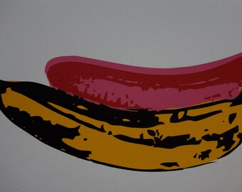 Fine POP ART Limited Edition Silkscreen Serigraph - Banana, Warhol