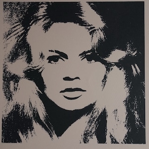 Fine POP ART Limited edition silkscreen serigraph - Brigitte Bardot, Warhol, signed, stamped and numbered