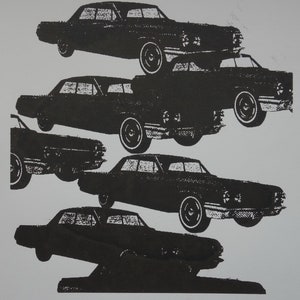 Fine POP ART Limited edition silkscreen serigraph - cars, Warhol, signed, stamped and numbered