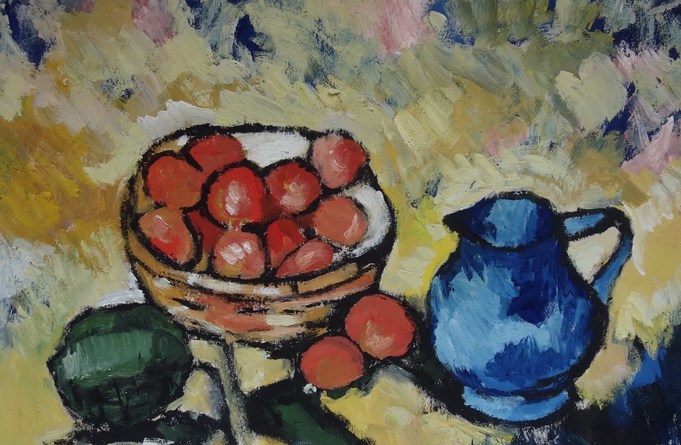 フランスの表現主義の傑作、オリジナル油絵 - 静物画、モディリアーニ