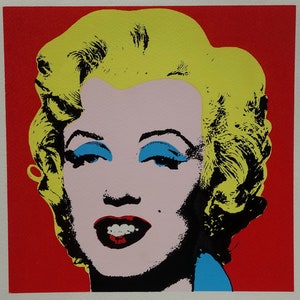 Fine POP ART Marilyn Monroe Limited edition silkscreen serigraph, Warhol, signed, stamped and numbered