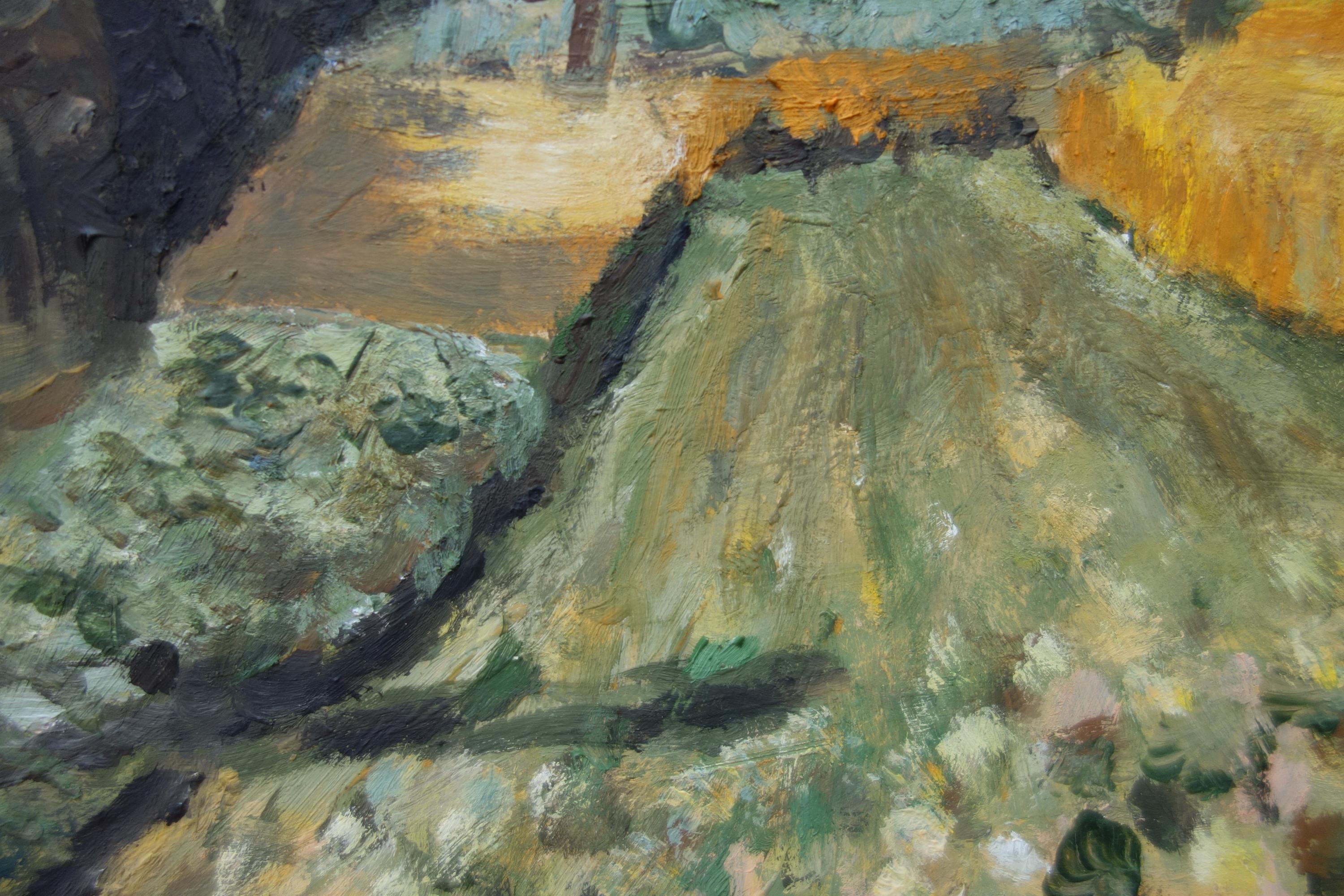 印象派 水彩画 風景画 作家サイン入り 印象派の風景画油絵、マーク・サイン入り、シスレー、希少品 - Etsy 日本