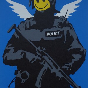 Limited Edition Pop Art Graffiti Angel Silkscreen Serigraph, Signed ...