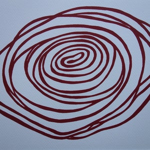 Fine Modern Spiral, Limited edition silkscreen serigraph, signed, Warhol era