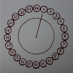 Fine Modern art - Time, Limited edition silkscreen serigraph, signed, Warhol era