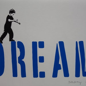 Limited edition Pop Art Graffiti Dream silkscreen serigraph, signed, stamped and numbered, Banksy